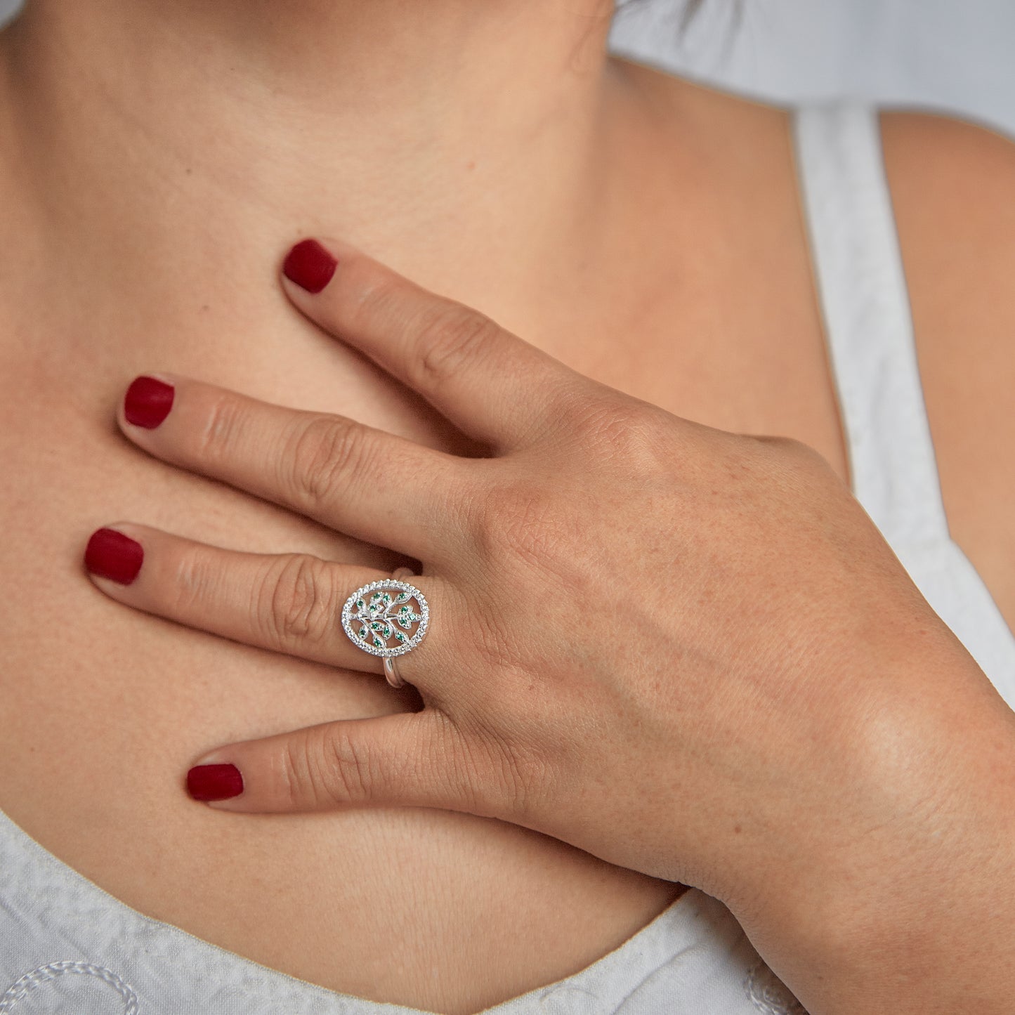Anillo ajustable | árbolito de la vida