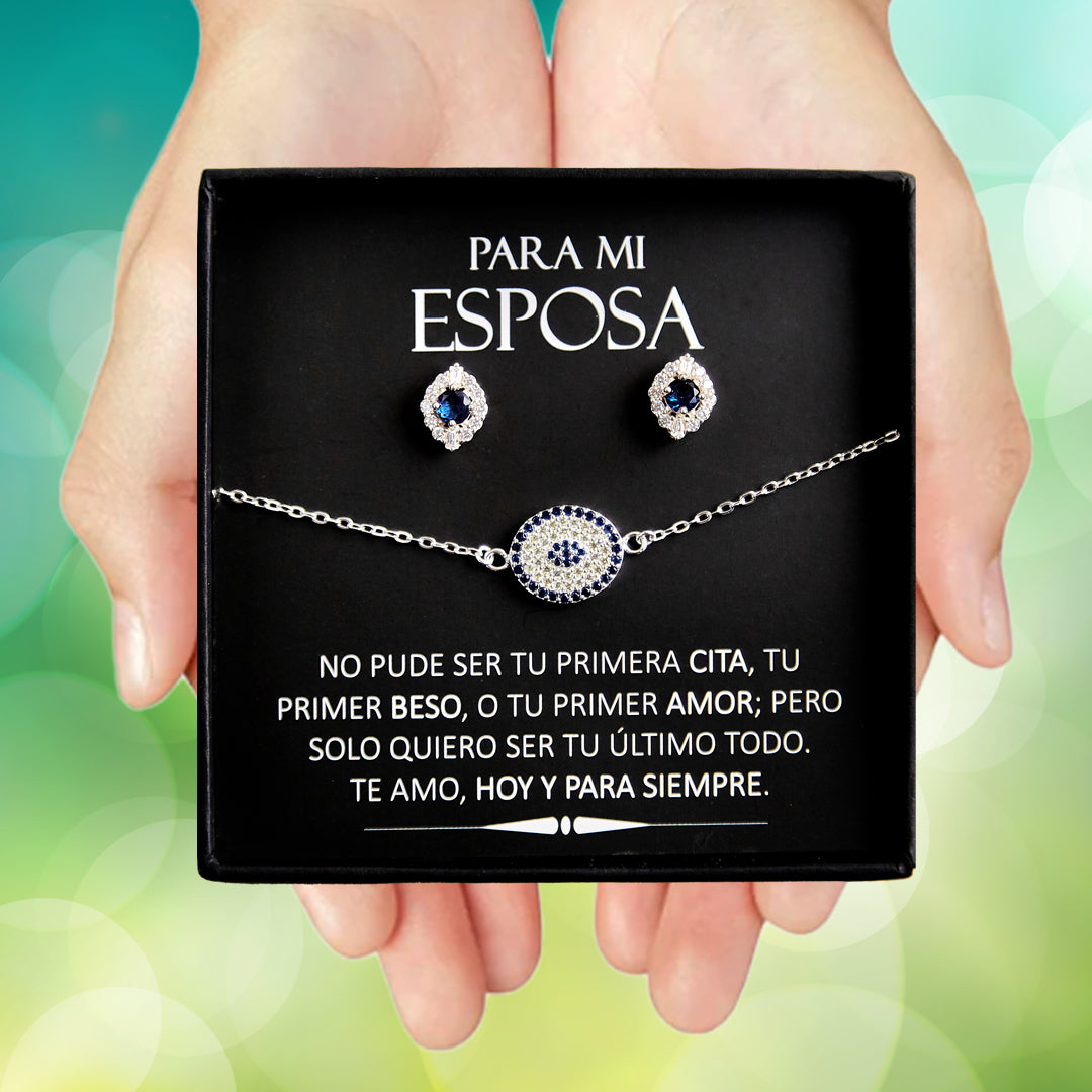 Set Pulsera + Aretes | Ojo Turco 🧿