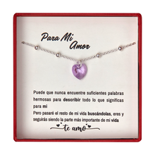 Cargar imagen en el visor de la galería, Collar Mi Corazón - Lila
