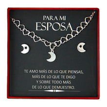 Cargar imagen en el visor de la galería, Collar + aretes| Encanto Lunar
